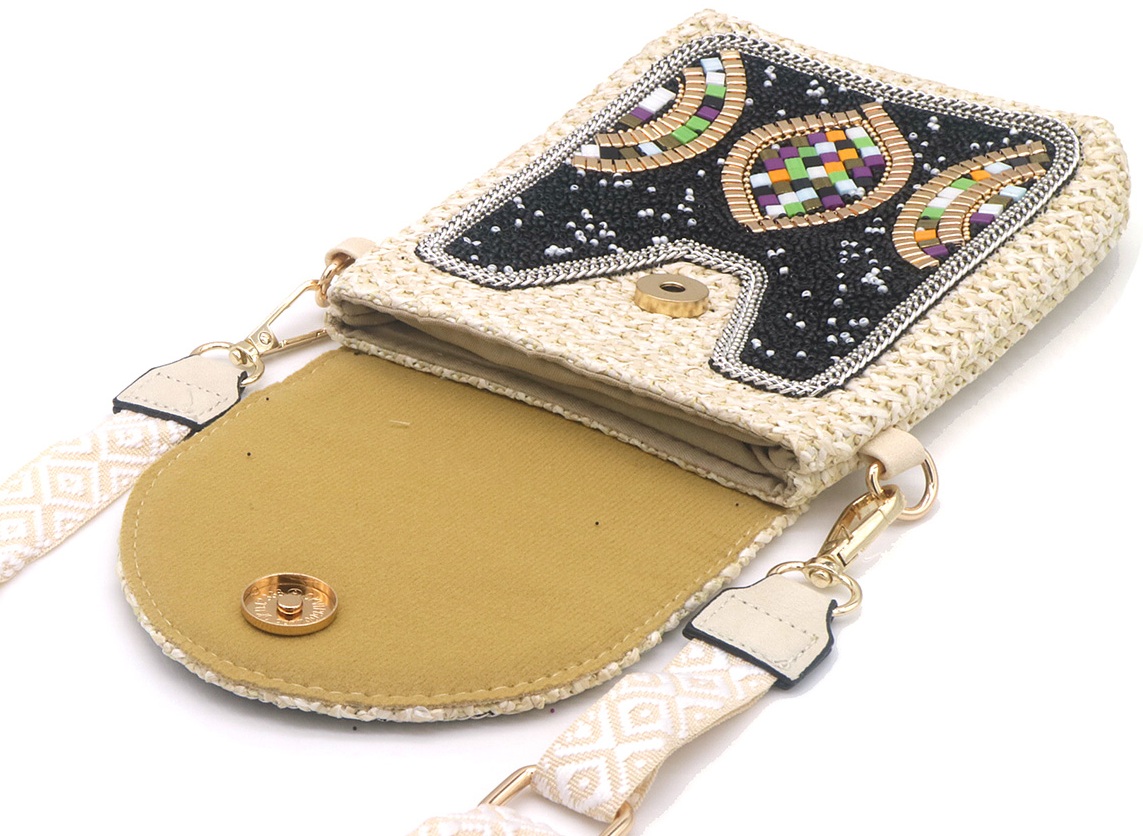 X-E7.1 BAG912-006 Shoulder Bag Beads 20x15cm