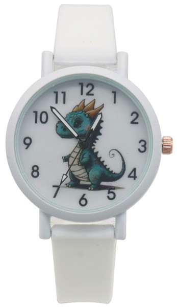 B-B20.3  W002-005 Kids Watch Dino 33mm White