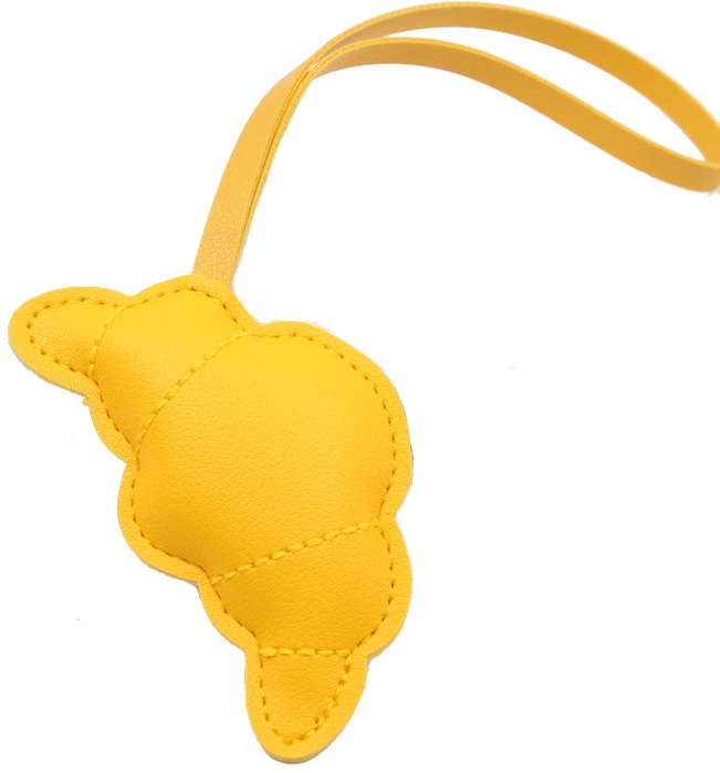 X-M7.1 KY2555-003-4 Keychain PU Croissant 9.5cm