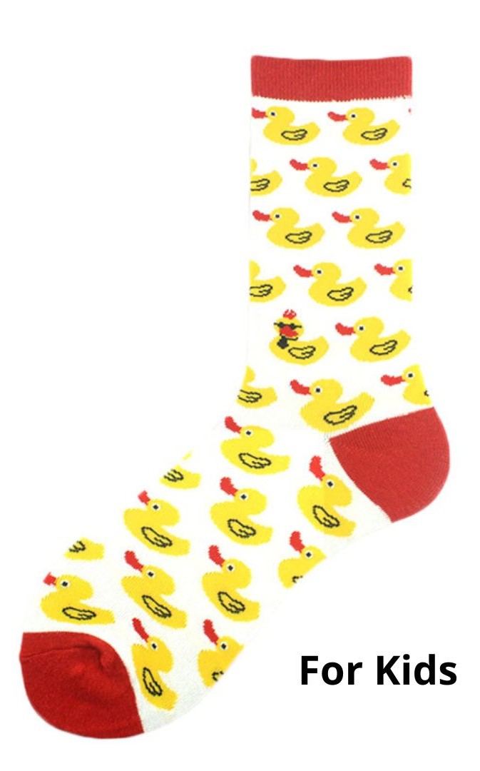 S-H5.3 KS 2607-018 Pair of Socks for Kids Size 33-38 Duck