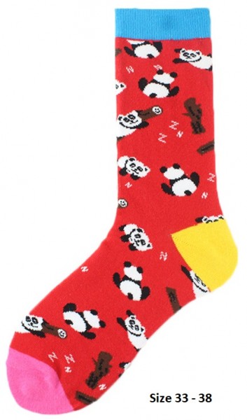X-H3.2 SOK18 Socks Pandas Size 33 - 38 For Kids
