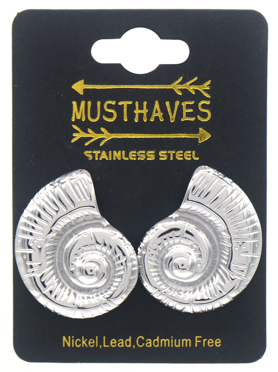 F-C20.5 E126-072S S. Steel Earrings Shell 3cm
