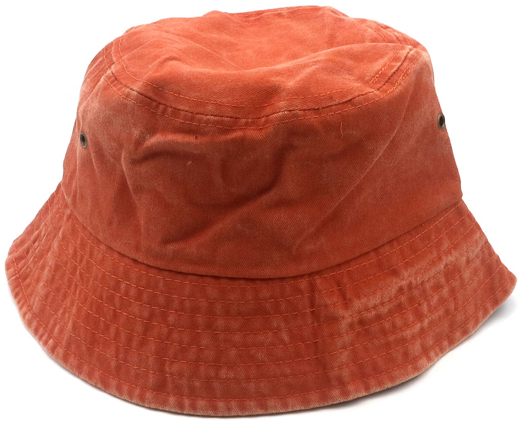 X-O10.2 HAT1103-002-5 Bucket Hat Cotton Orange