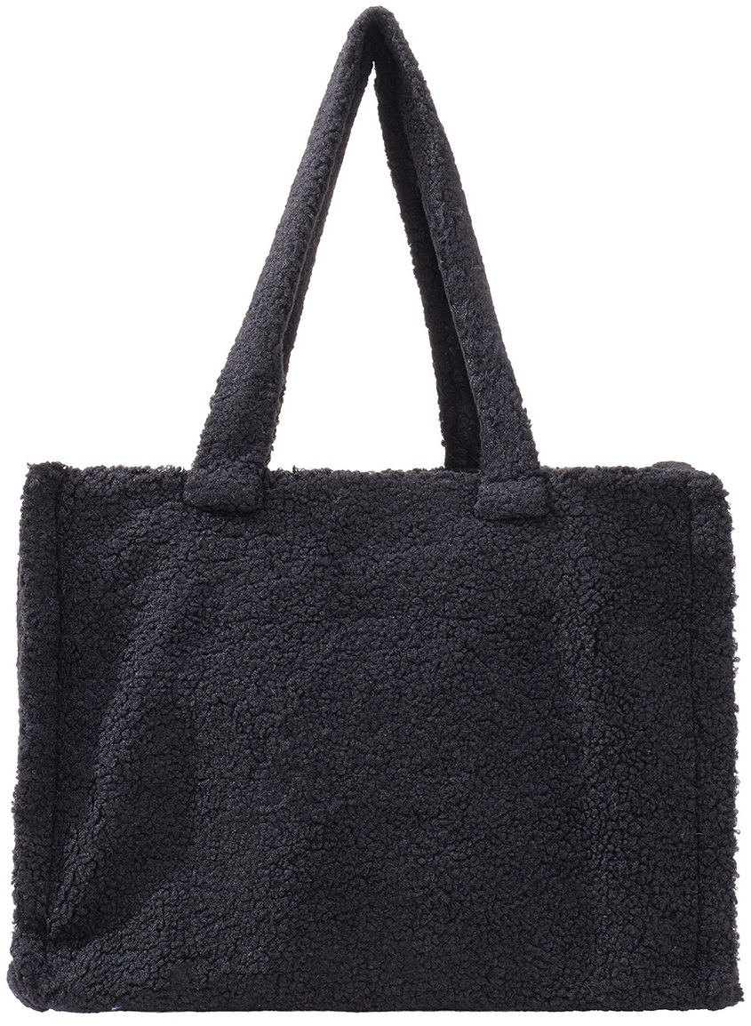 Y-C5.3  BAG1013-001-2 Shopper Bag Teddy 43x30x11.5cm Black