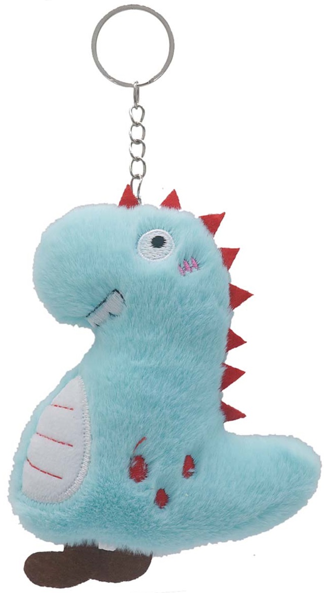 L-D8.1 KY615-146 Plush Keychain Dino 10cm - Mixed Colors - 1pc