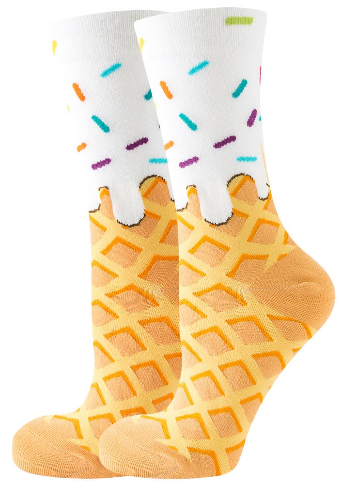S-G2.1 SOCKS2246-069-9 Pair of Socks Size 36-43 Icecream