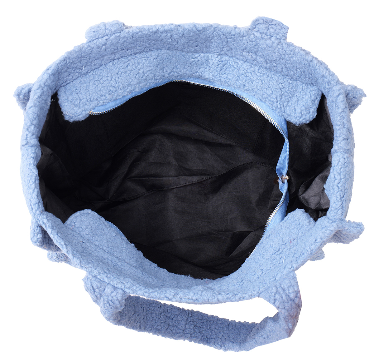 Z-F3.3 BAG1013-001-7 Shopper Bag Teddy 43x30x11.5cm Blue