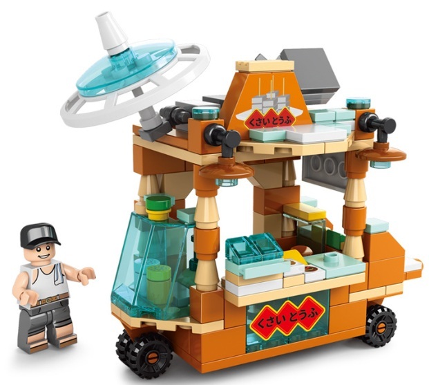 Z-A3.3 TOY8613-1 Building  Block Set Sushi Car