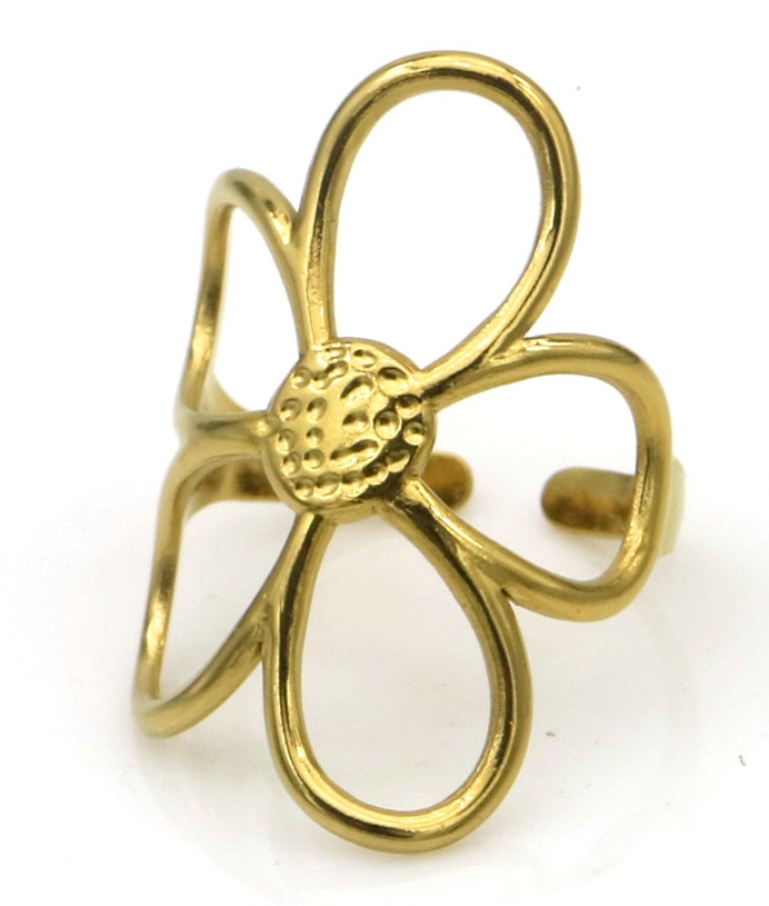 D-D8.2  R25106-018G S. Steel Ring Flower Adjustable