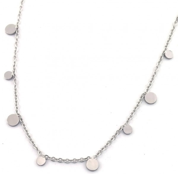 I-C4.2  N088-012S S. Steel Necklace Coins
