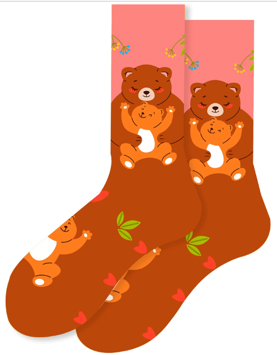S-H8.2 SOCK2512-111 Pair of Socks Size 36-43 Bear