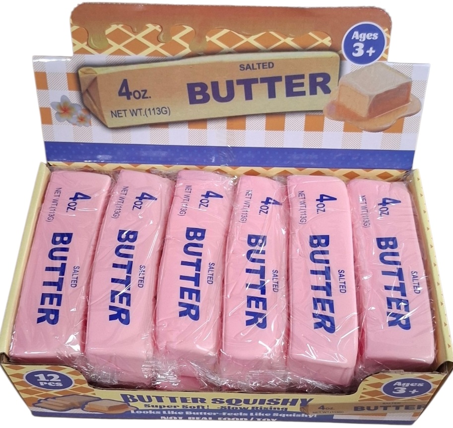 Q-A4.1 PU Butter 13cm Slow Rise - 12pcs Pink