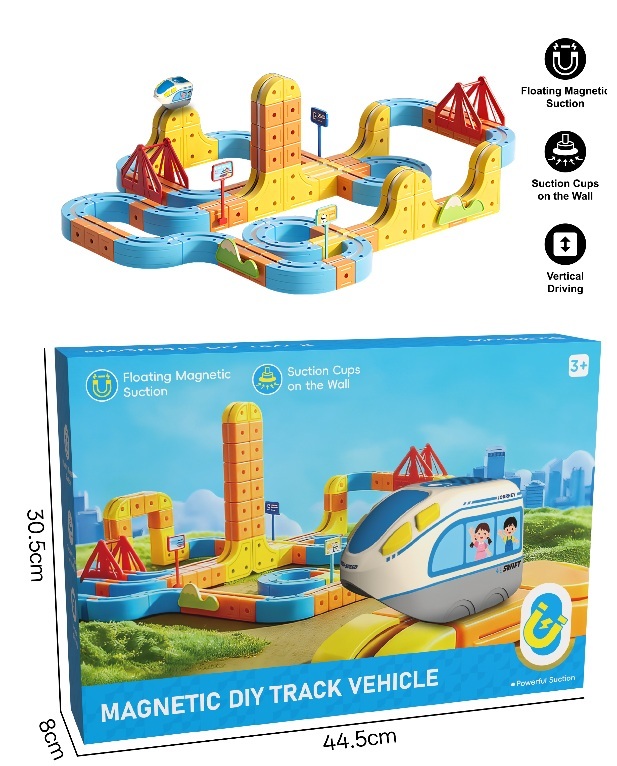 Y-A4.4  568-66 Magnetic DIY Train Vehicle Medium Set
