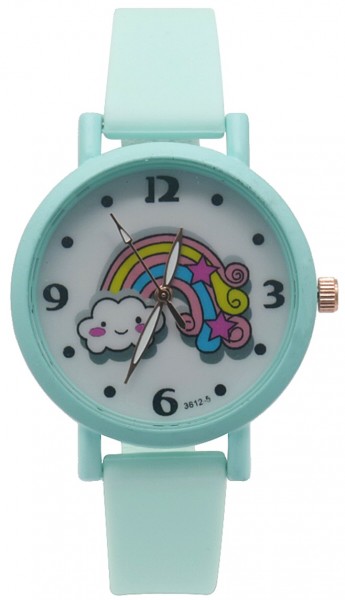 A-F2.2 W002-005 Kids Watch Rainbow 33mm Green