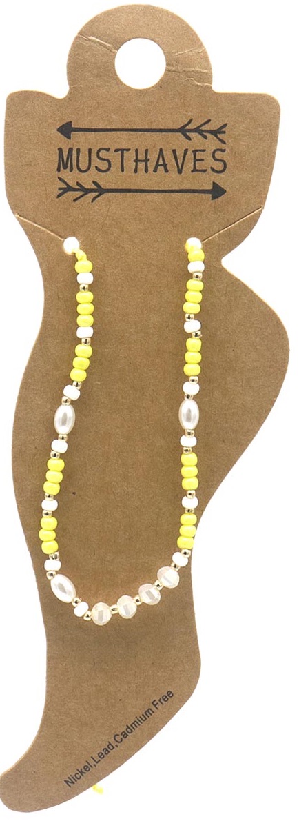 J-D8.2 ANK830-009-9 Anklet Yellow