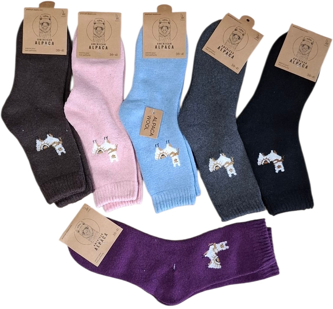 K-E7.1 JN25-8210 Pair of Woolen Socks Size 36-41 - Mixed Colors - 1pc