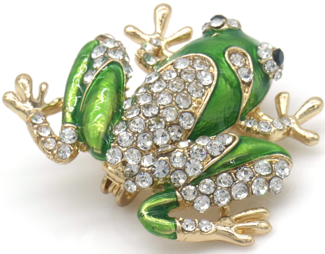 E-E22.2 P1035-025 Brooch Frog 3.5cm