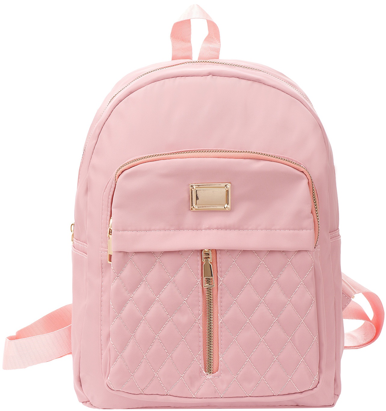 R-K2.1 BAG1118-001-3 PU Backpack 33x30cm Pink