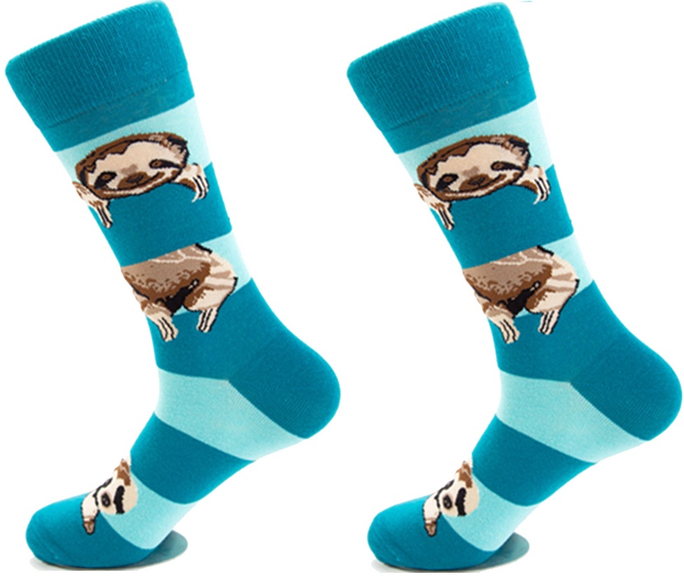 S-J3.3 SOCK2316-148-2 Pair of Socks Size 38-45 Sloth