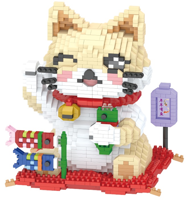 T-L6.1 610 Mini Building Blocks Lucky Cat - 1036pcs