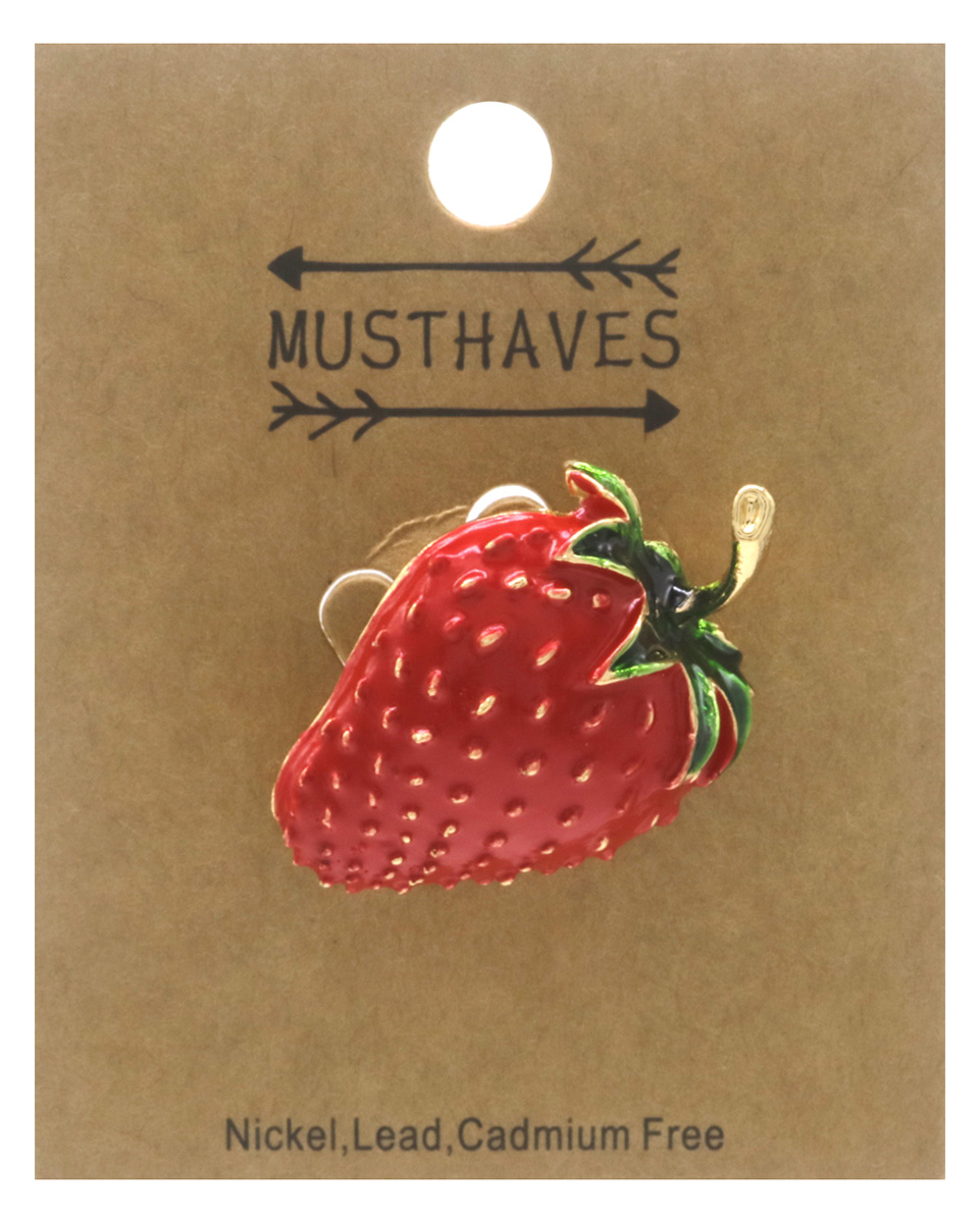 J-F6.2 P1035-023 Brooch Strawberry 3.5cm