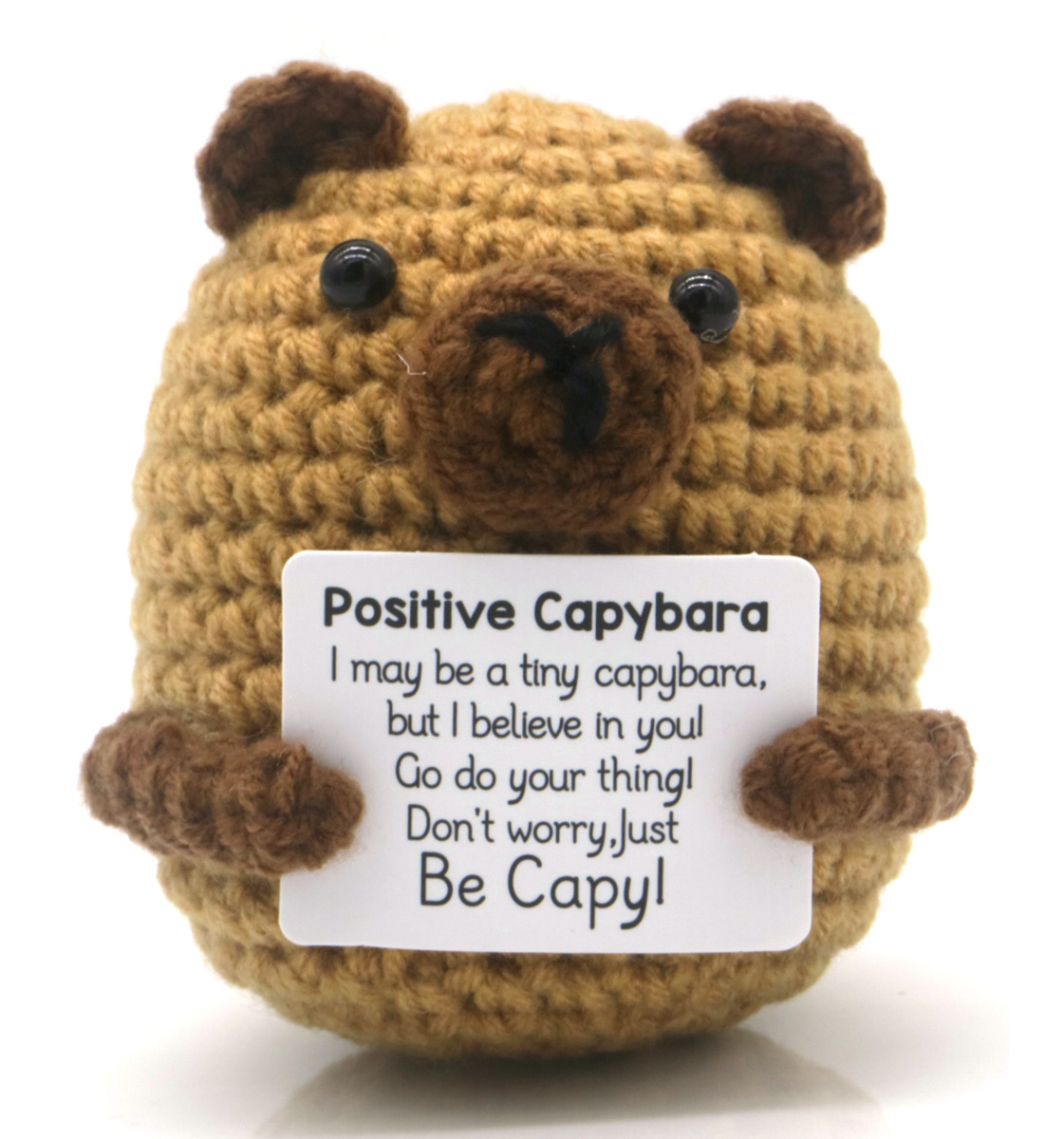 R-G2.2 T2405-336 Knitted Positive Capybara 8cm