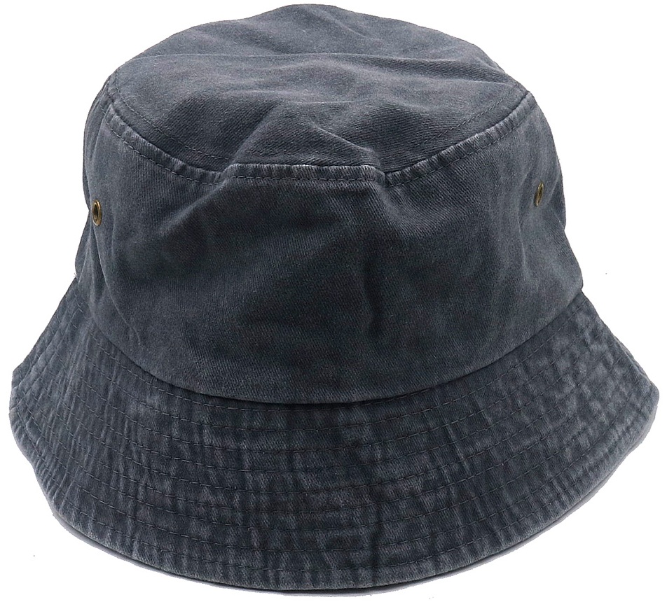 X-P7.1  HAT1103-002-4 Bucket Hat Cotton Grey