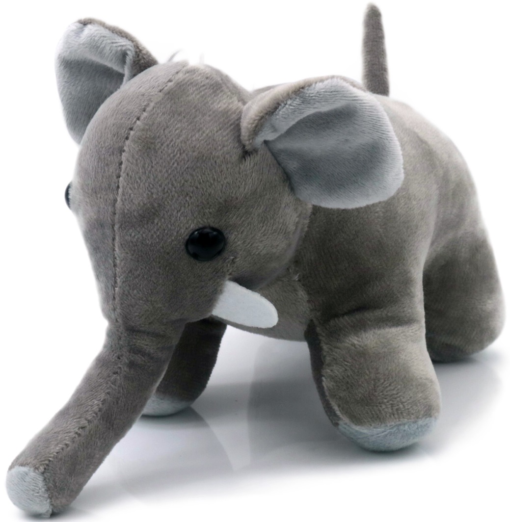 Z-A2.4 TOY945-011 Plush Elephant 19cm - Mixed Colors - 1pc
