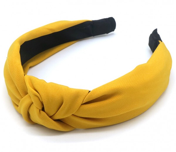 R-H6.2 H063-003 Headband Knot 3cm Yellow