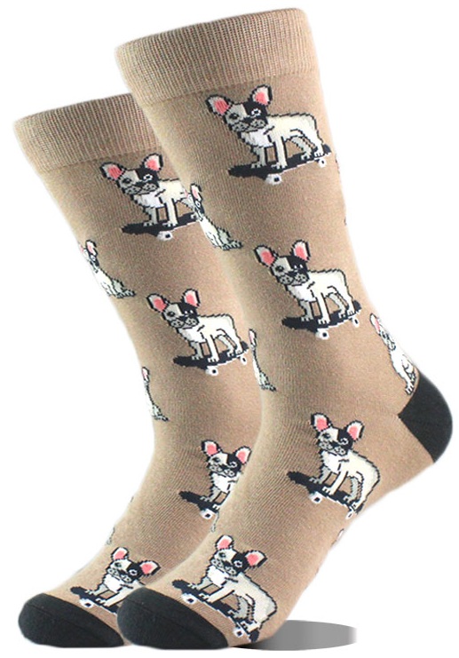 S-K1.2  SOCKS2607-016 Pair of Socks Size 38-45 Skating Dog