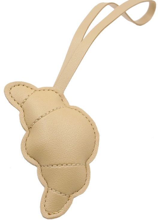 X-E6.3 KY2555-003-6 Keychain PU Croissant 9.5cm