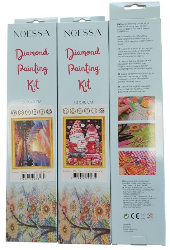 K-C2.2 DP22006 Diamond Painting Canvas 40x30cm - Painting 35x25cm Cow