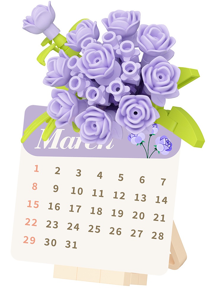 Q-I6.1 S45 Building Block Calendars  - 12pcs in Display