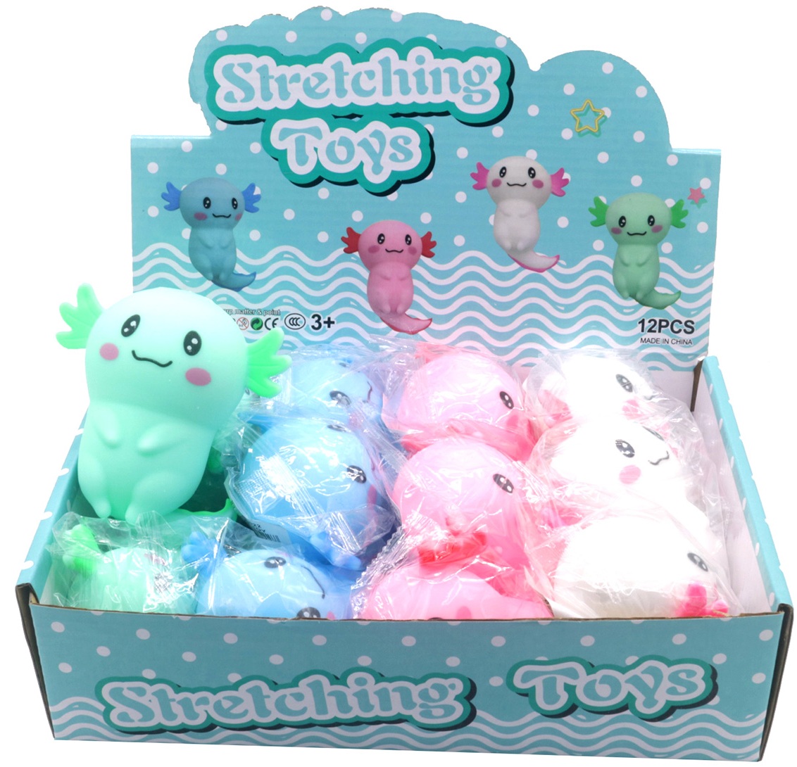 T-J6.1 TOY2535-022 Decompressio Toy Squishy Axolotl 9cm - 12pcs