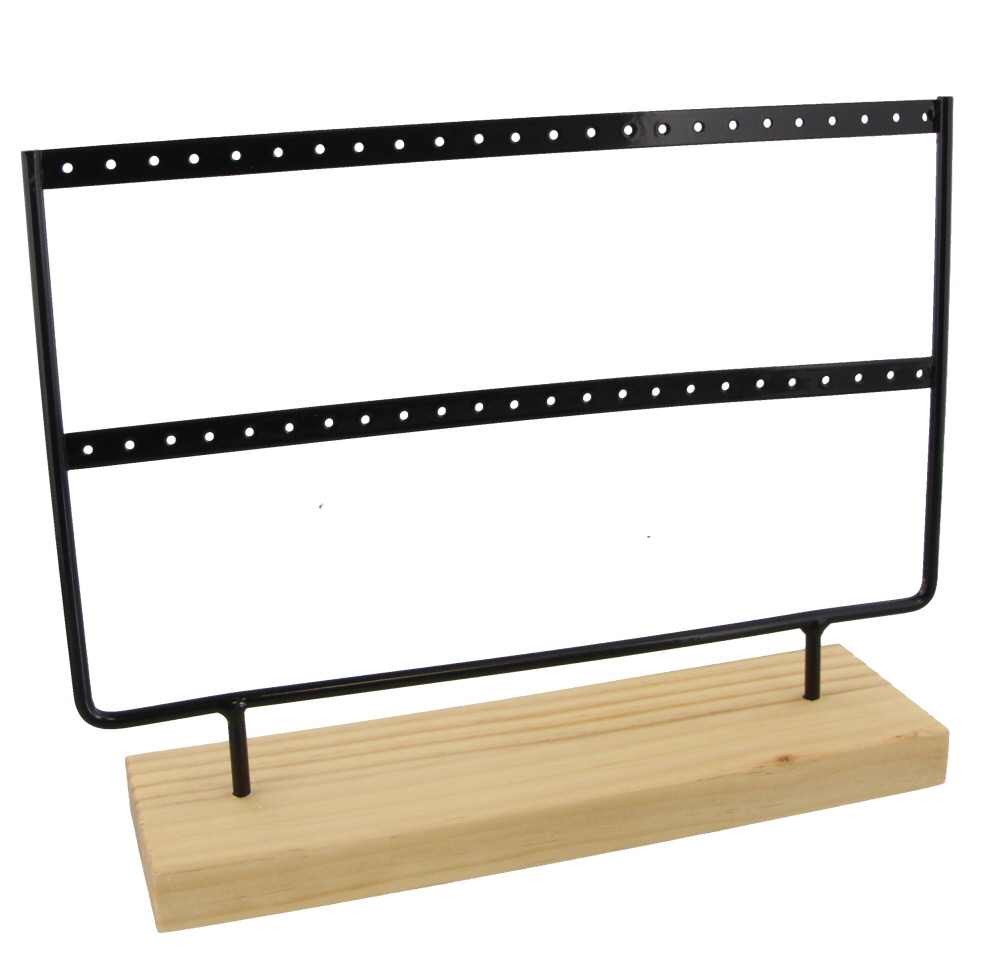 Z-D2.2 PK424-003 Wood with Metal Display for Earrings 27x22x7cm Black Z-D2.2 PK424-003 Wood with Metal Display for Earrings 27x22x7cm Black
