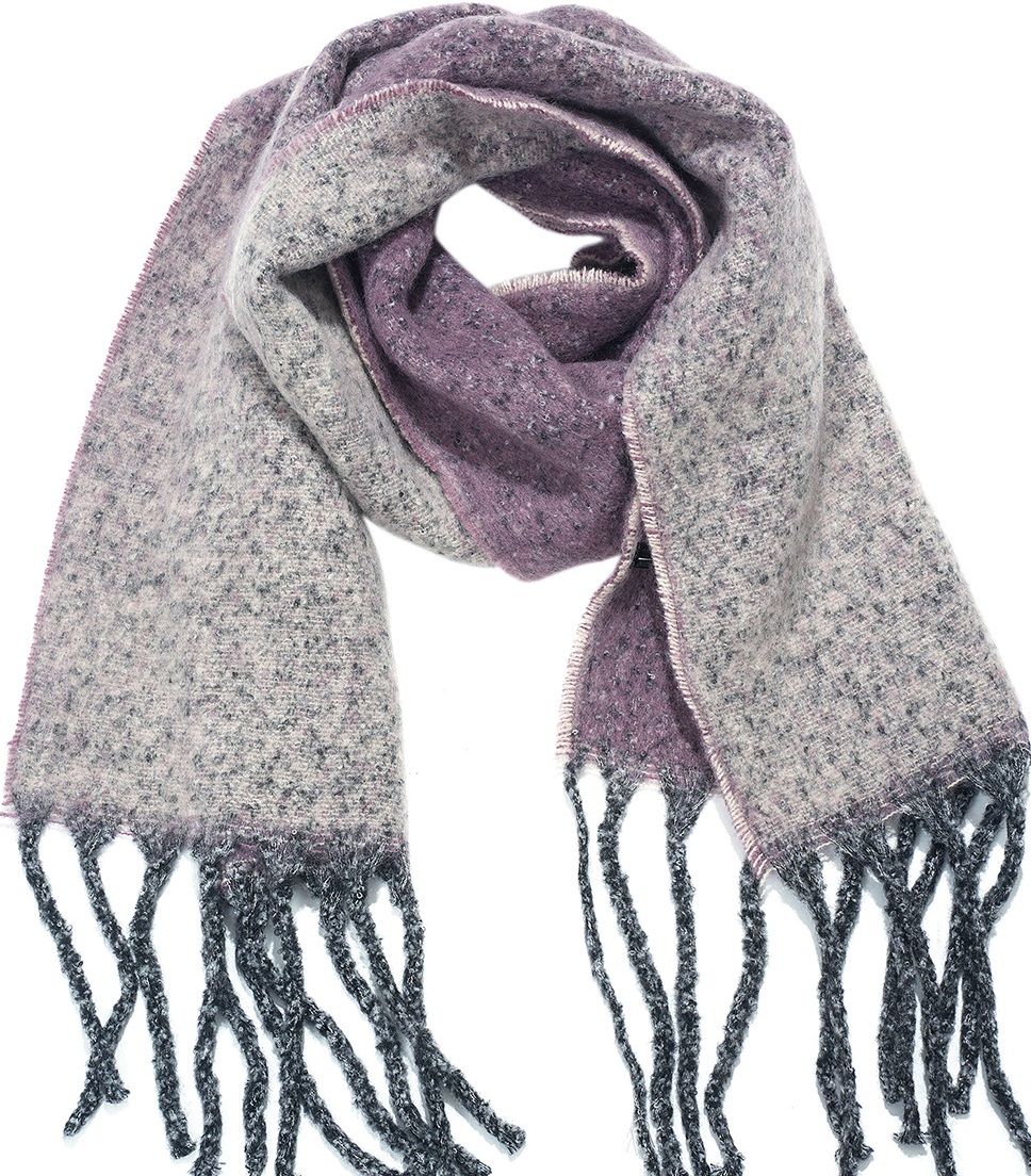 T-L7.1 SCARF705-176-8 Winter Scarf 190x40cm - Purple