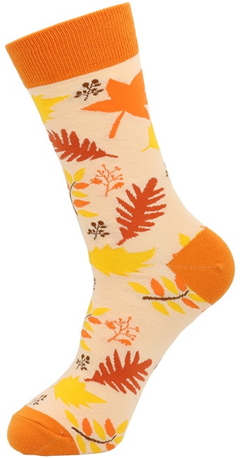S-A5.5 SOCK2316-424-4 Pair of Socks Size 38-45 Leaves
