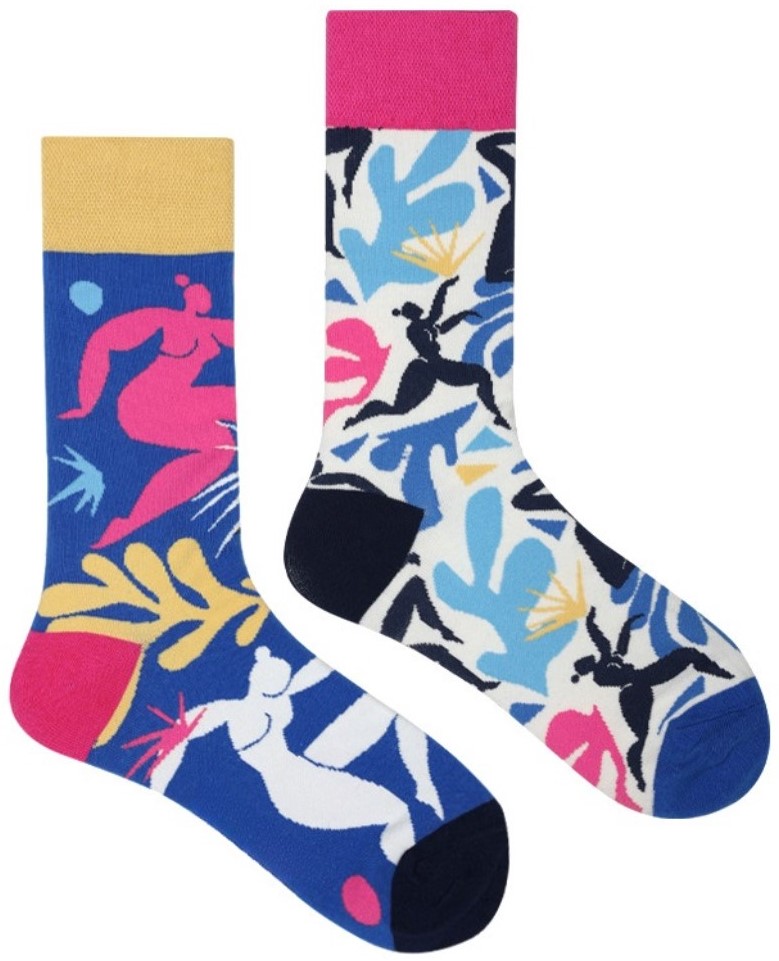 S-J6.1 SOCK2368-020 Pair of Socks Size 38-45 Dancing