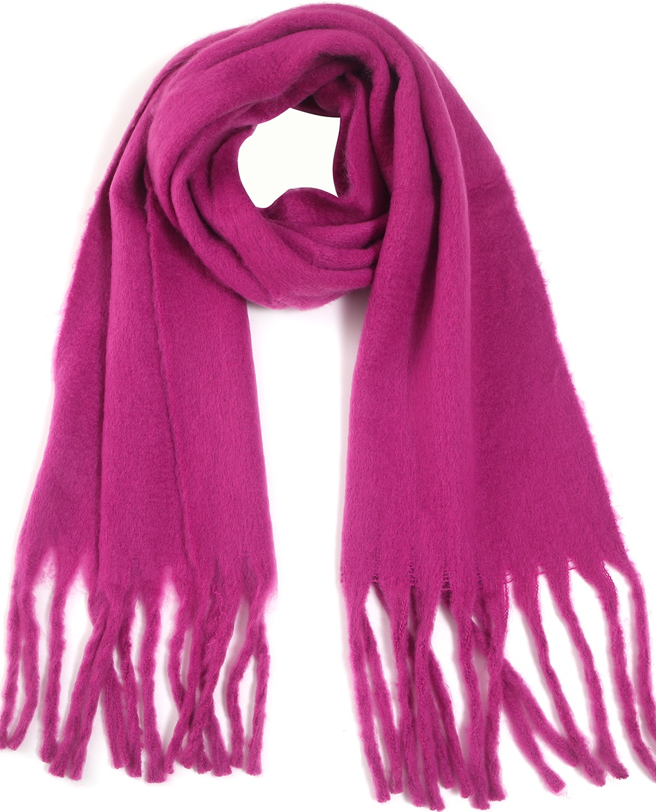 Y-B1.1 SCARF705-002 No. 6 Scarf Tassels 200x43cm Purple