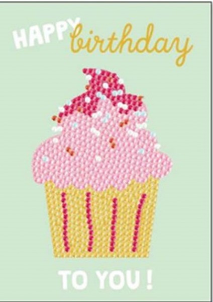 K-E3.2  HKAB1067-1  Diamond Painting Card Set 15x10cm Birthday