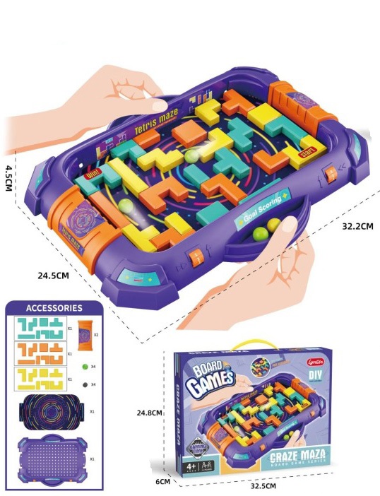Z-F6.2 WFM826161 Crazy Maze Board Game 32x25x6cm Z-F6.2 WFM826161 Crazy Maze Board Game 32x25x6cm