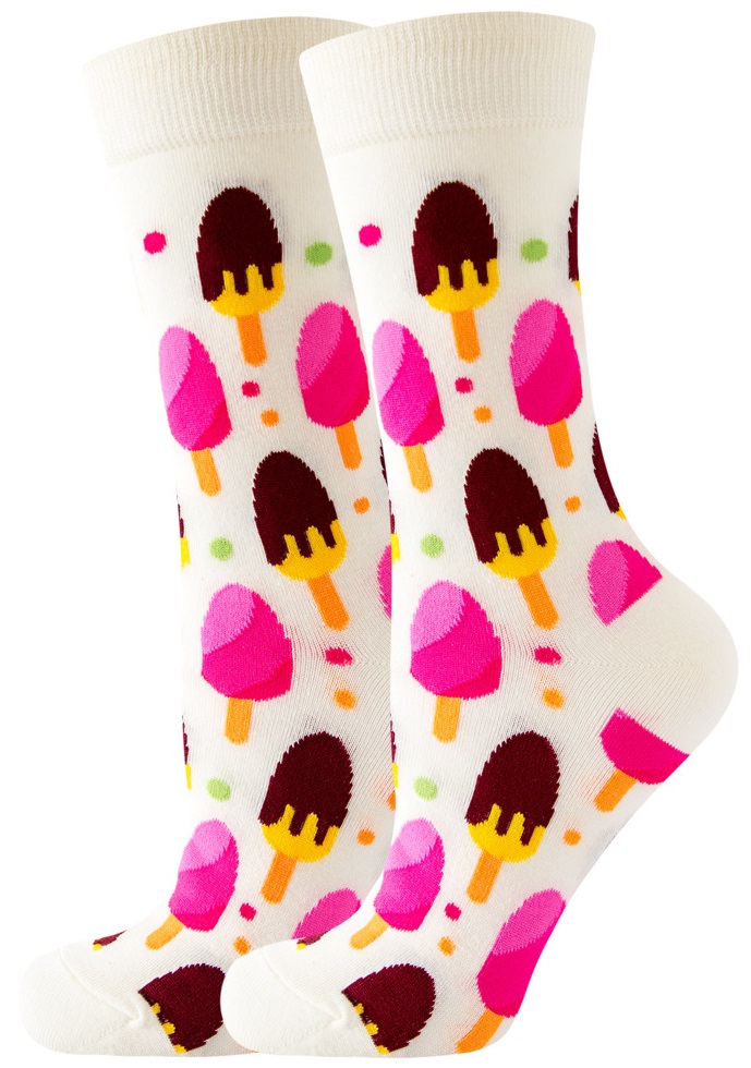 S-F1.1  SOCKS2246-066-6 Pair of Socks Size 36-43 Icecreams