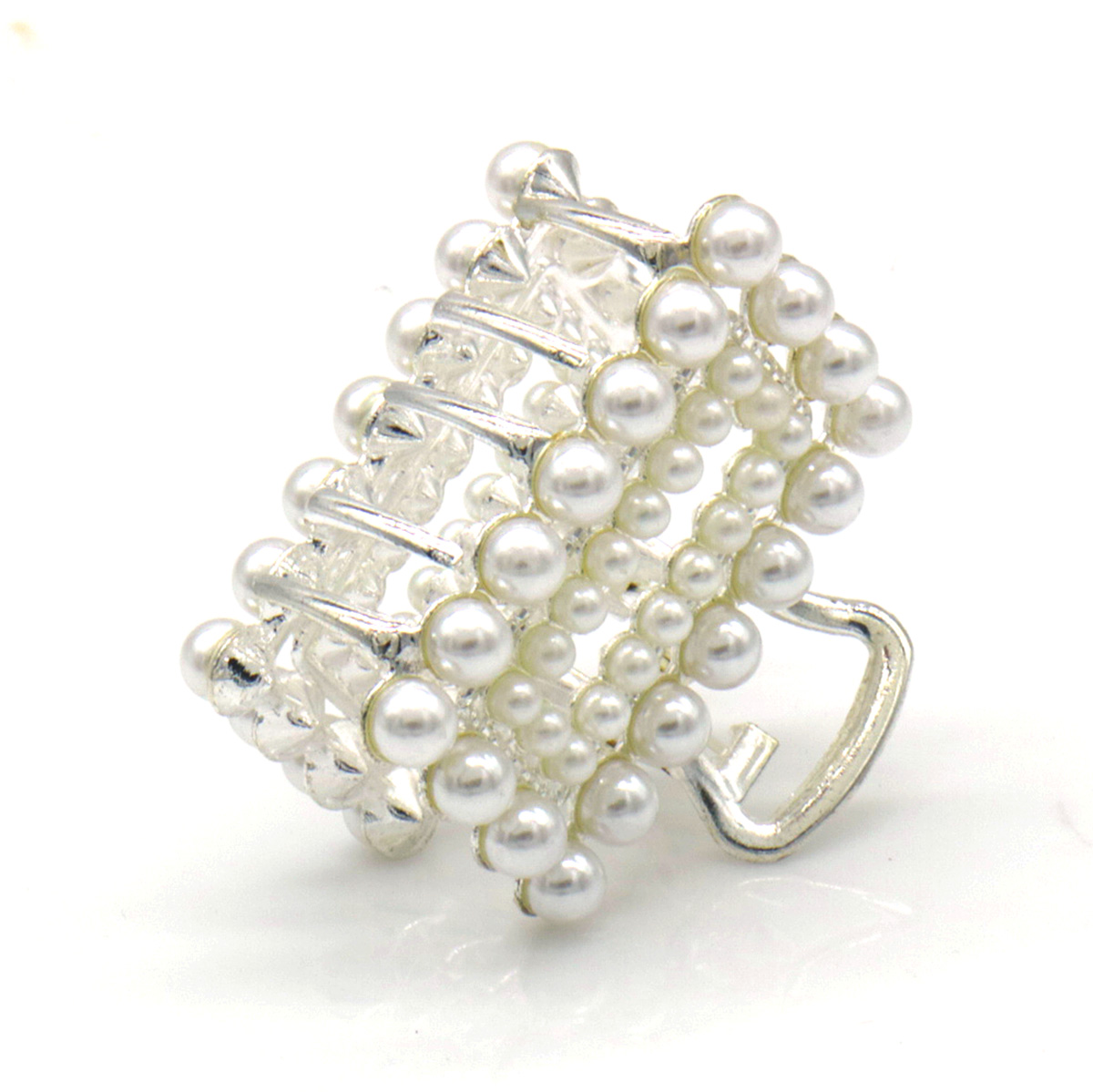 I-F4.3 H1039-019S Hair Claw Pearls 4cm