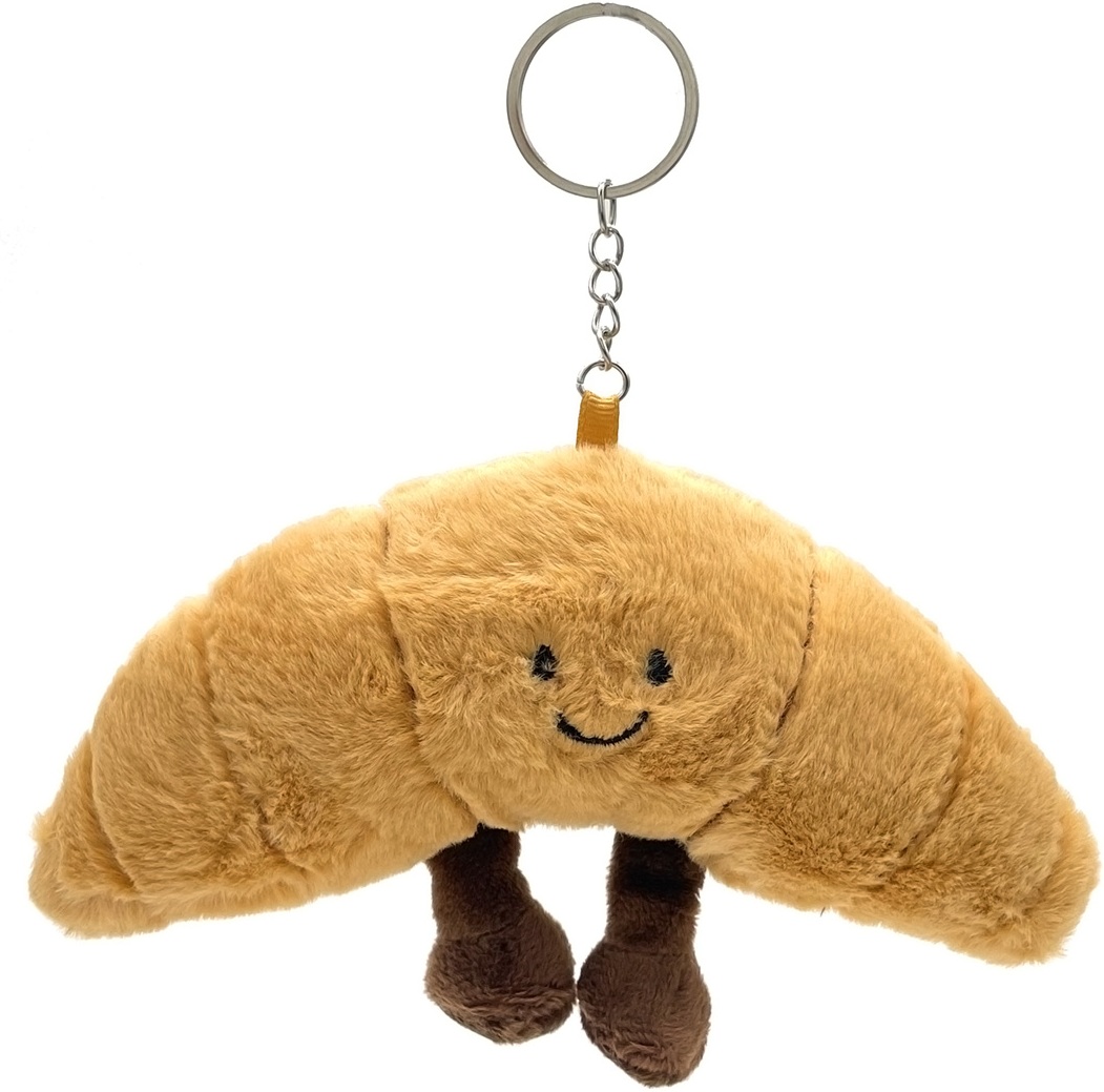 Q-A7.1 KEY1042-001 Plush Keychain Croissant Large 18cm