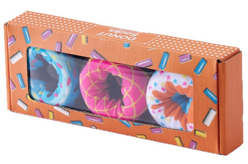 R-B8.2 SOCKS2626-015 Giftset Socks Donut - 3 Pairs