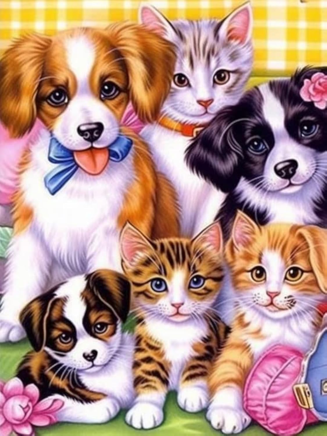 L-B2.2 DP2545090 Diamond Painting Canvas 40x30cm - Painting 35x25cm Animals