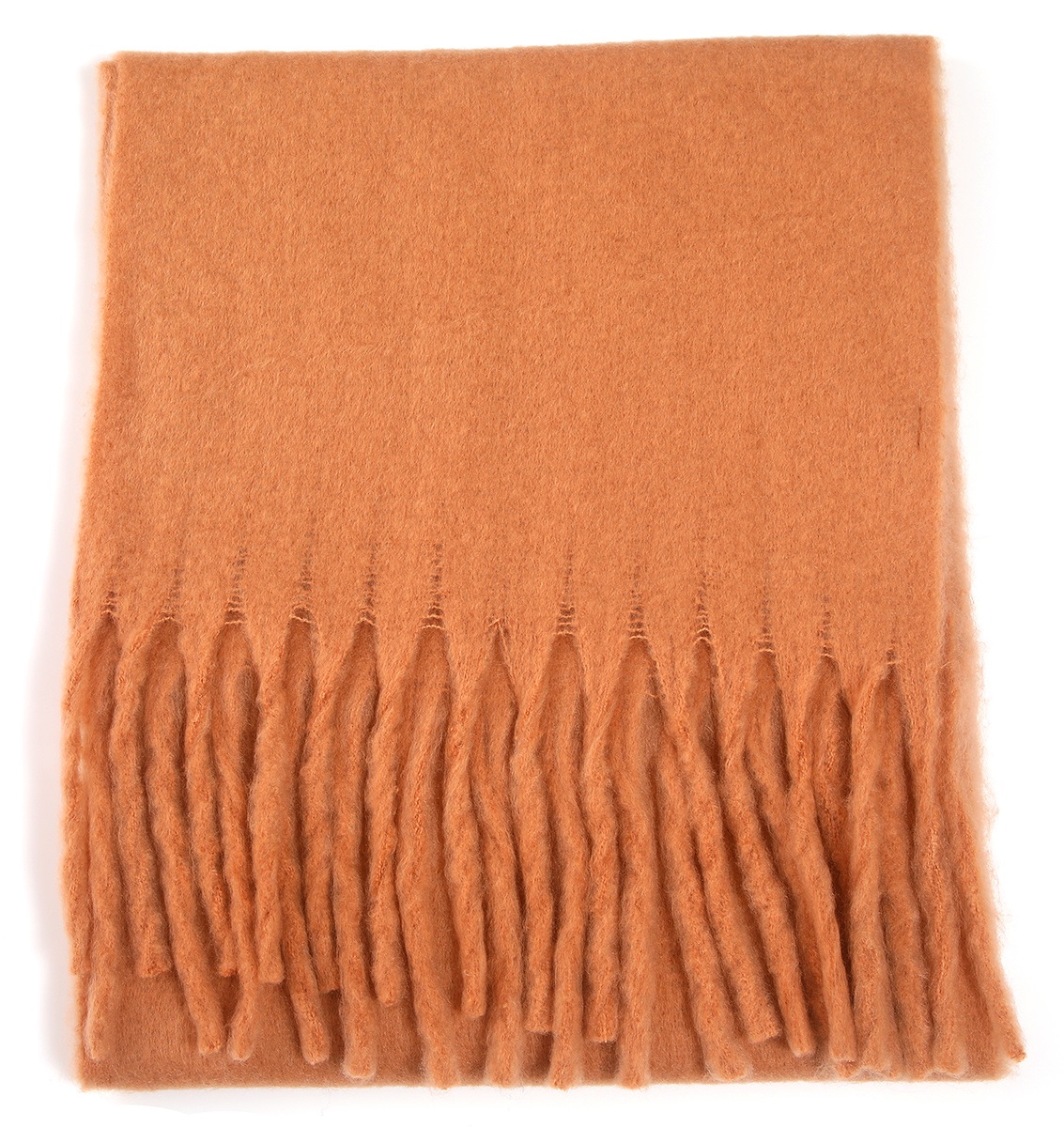 K-F2.1 SCARF705-002 No. 9 Scarf Tassels 200x43cm Brown
