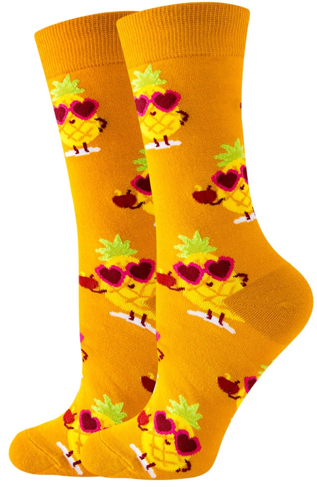S-A8.2 SOCK2512-069-28 Pair of Socks Size 36-43 Pineapples