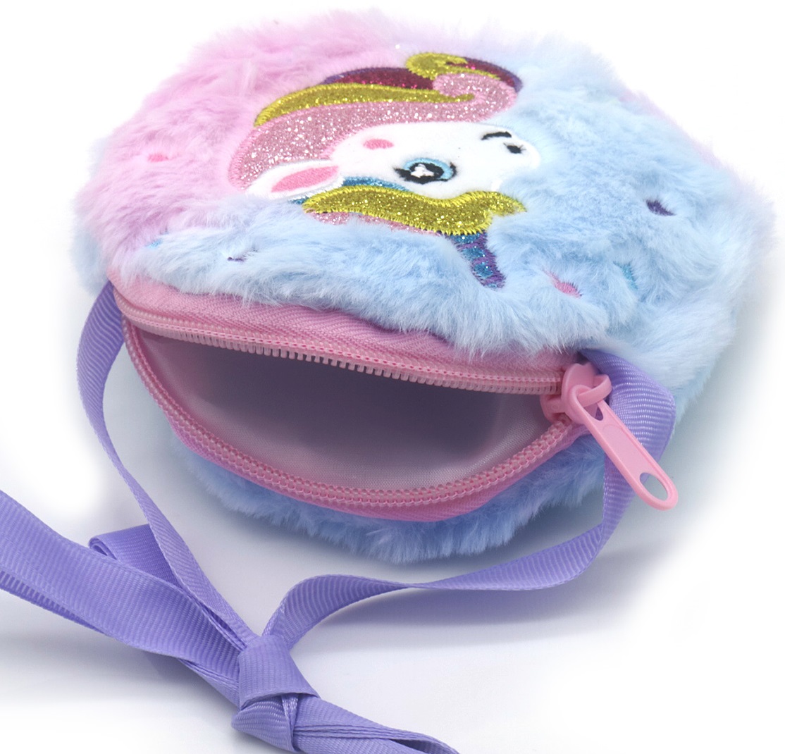 S-F8.2 WA2403-085-2 Plush Wallet Unicorn 12cm