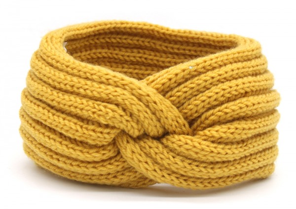 I-D9.1 H401-001J Knitted Headband Yellow I-D9.1 H401-001J Knitted Headband Yellow